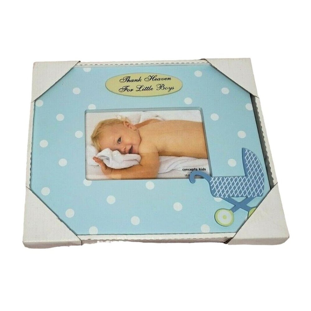 Thank Heaven For Little Boys Concepts Kids Baby Picture Frame Baby Blue